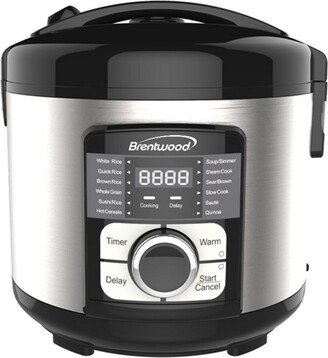 Brentwood Select 12 Function Stainless Steel Multi-Cooker in Black