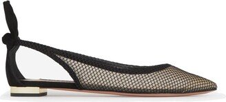 Bow Tie Mesh Ballerinas