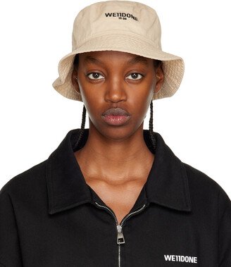 Beige 1506 Washed Bucket Hat