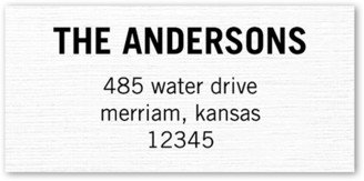 Wedding Address Labels: Bold Dates Address Label, White, Address Label, Matte