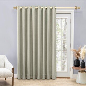 Grasscloth Lined Grommet Curtain Patio Panel w/Wand 110