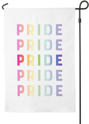 Garden Flags: Pride Repeat Garden Flag, Flag Stand, Multicolor