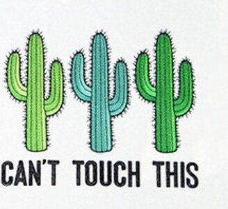 Can't Touch This Cacti Embroidered Waffle Weave Towel