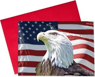 Signature Cards July 4th Greeting Card Box Set of 25 Cards & 26 Envelopes - PE100