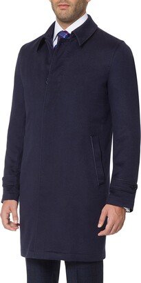 Men's Solid Cashmere Topcoat-AB