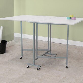 Sew Ready Studio Designs White Powder-coated Craft and Cutting Sewing Machine Table