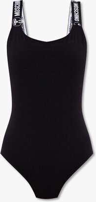 Bodysuit With Logo - Black-AA