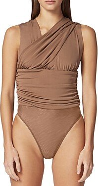 Ruched Jersey Bodysuit