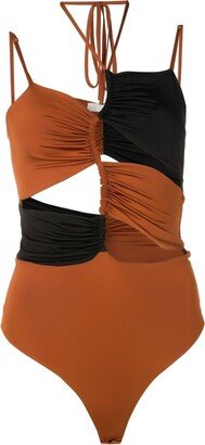 Lina cut-out jersey bodysuit