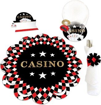 Big Dot Of Happiness Las Vegas - Casino Party Paper Charger & Table Decorations Chargerific Kit 8 Ct