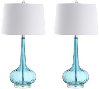 Set Of 2 Bette 28.5In Glass Teardrop Table Lamps