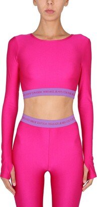 Logo Band Cropped Top