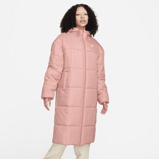 Women's Sportswear Classic Puffer Therma-FIT Loose Hooded Parka in Pink