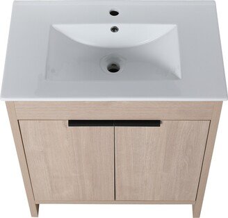 TONWIN 30 Inch Freestanding Bathroom Vanity with Sink