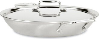 D5 Stainless Steel Brushed 5-Ply Bonded 4.5-Quart Universal Pan with Lid