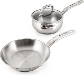 Belly 18/10 Stainless Steel 3 Piece Cookware Set