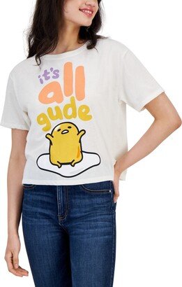 Love Tribe Juniors' Gudetama Graphic Relaxed-Fit Cropped T-Shirt