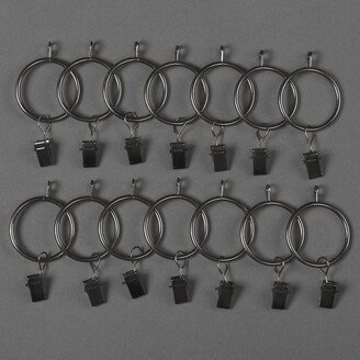 Exclusive Fabrics Exclusive Fabric Metal Curtain Hanging Ring Set - PKG of 14, 14PKG