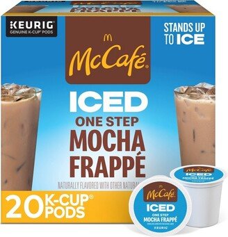 McCafe ICED One Step Mocha Frappe Medium Roast K-Cup Pods - 20ct