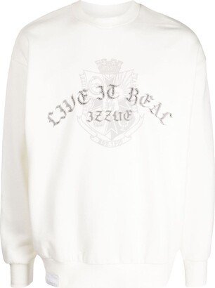 Logo-Embellished Crew-Neck Jumper