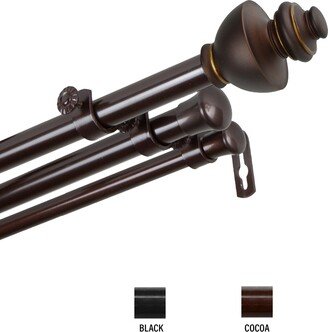 InStyleDesign Monarch Triple Curtain Rod 13/16 inch dia.