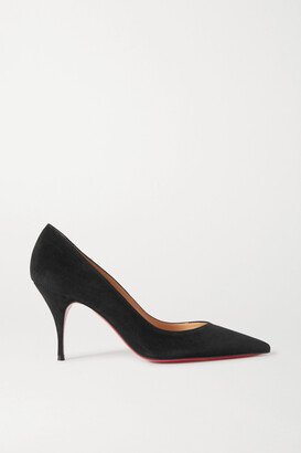 Clare 80 Suede Pumps - Black