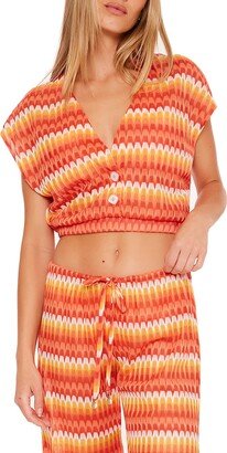 Sunray Cover-Up Crop Top