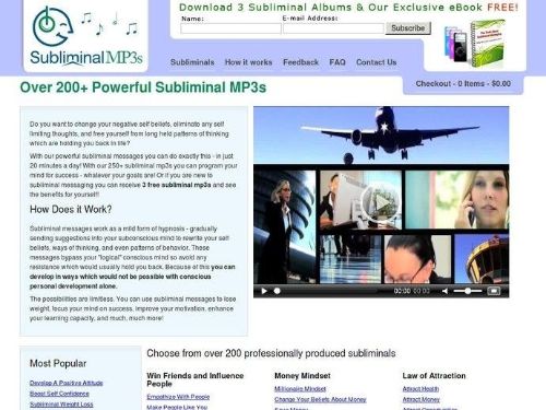 Subliminalmp3S.com Promo Codes & Coupons
