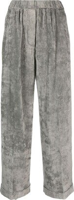 Straight-Leg Corduroy Trousers-AN