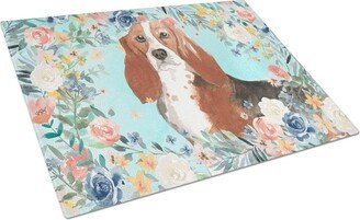 CK3437LCB Basset Hound Glass Cutting Board