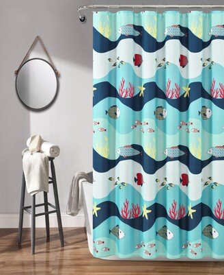Sea Life 72 x 72 Shower Curtain