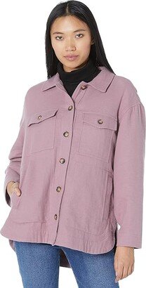 Waffleback Branner Shirt-Jacket (Faded Fig) Women's Clothing