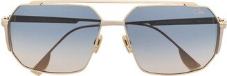 Mod. 755 geometric-frame sunglasses