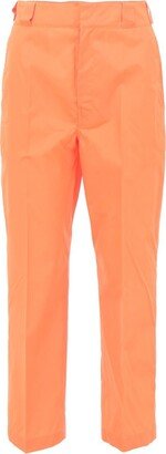 Gabardine Straight Leg Cropped Pants