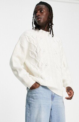 Oversize Cable Stitch Sweater