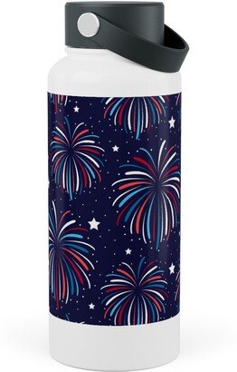 Photo Water Bottles: Star Spangled Night Stainless Steel Wide Mouth Water Bottle, 30Oz, Wide Mouth, Blue