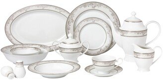 Juliette 57-pc Dinnerware Set, Service for 8