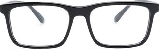 Polished-Effect Rectangle-Frame Glasses