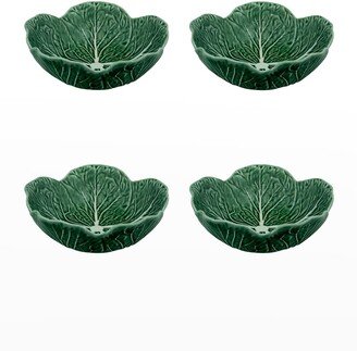 Cabbage 17 oz. Cereal Bowls, Green - Set of 4