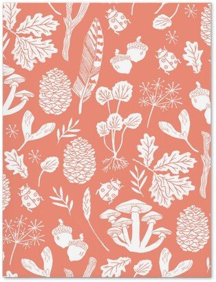 Journals: Nature Walk Block Print - Pink Journal, Pink