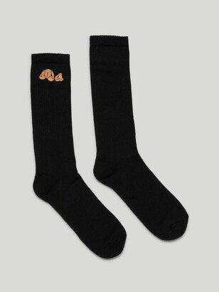 Bear logo-embroidered ankle socks