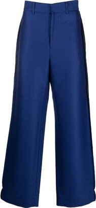 Wide-Leg Tailored Trousers-AF