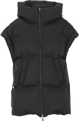 Short-Sleeved High-Neck Down Jacket