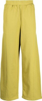 Wide-Leg Cotton Trousers-AJ