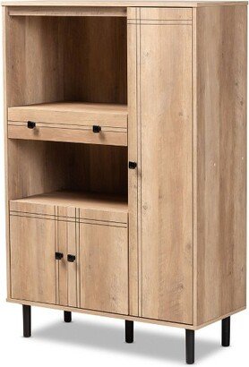 Patterson 1 Drawer Kitchen Storage Cabinet Walnut