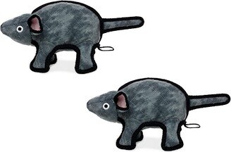 Tuffy Barnyard Mouse Gray, 2-Pack Dog Toys