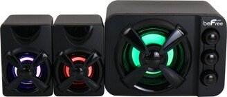 beFree Sound Color Led 2.1 Gaming Speaker System-AA