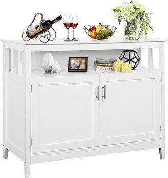 Modern Kitchen Storage Cabinet Buffet Server Table 36 Sideboard Dining Wood White