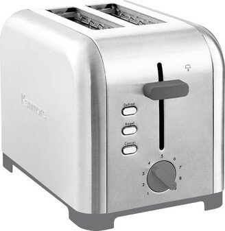 2-Slice Toaster Wide Slot Bagel/Defrost - Stainless Steel