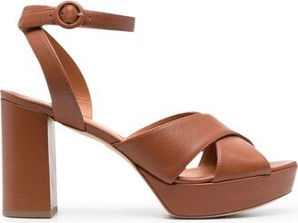 Criss-Cross 100mm Platform Sandals